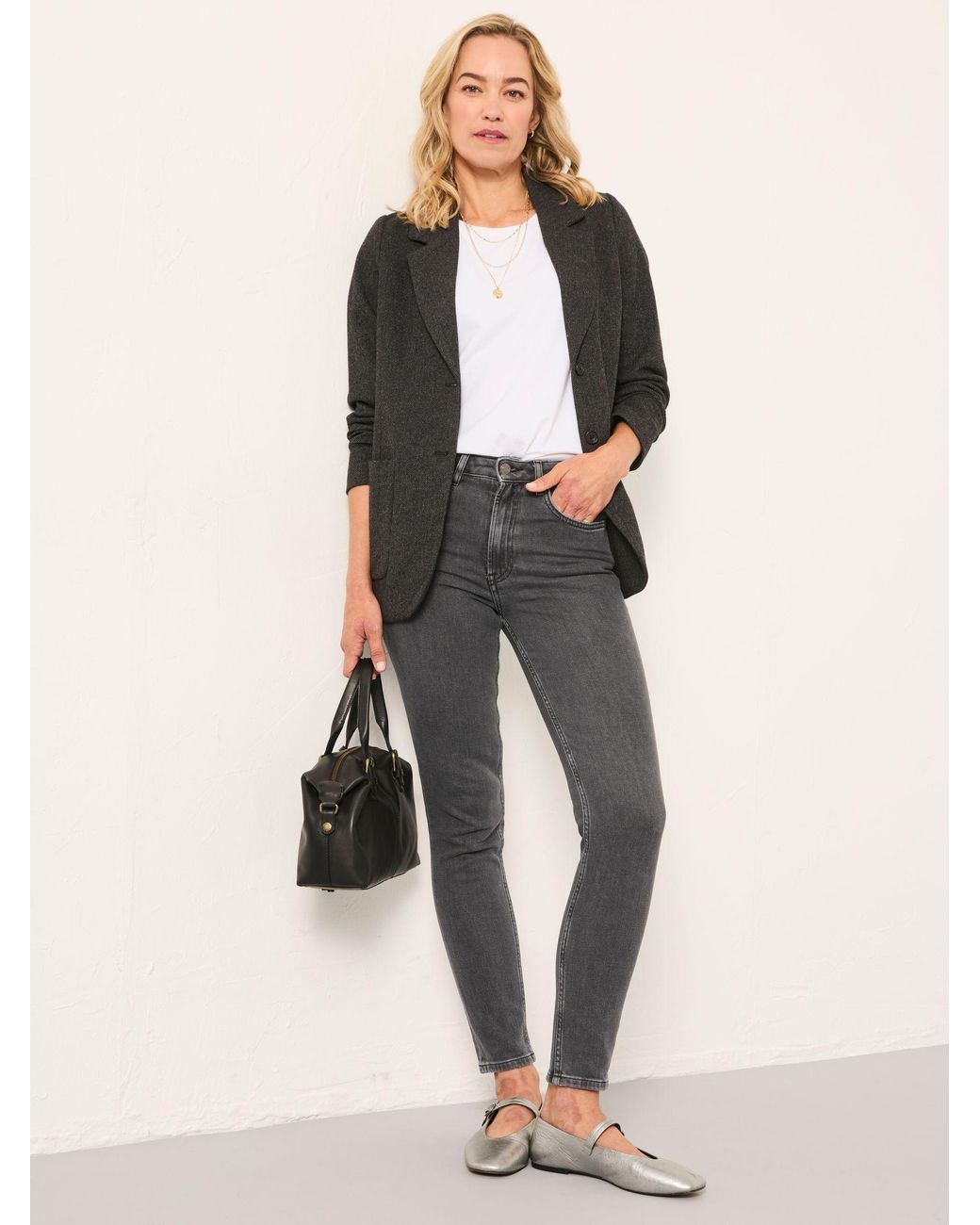 FatFace Black Sadie Slim Leg Jean