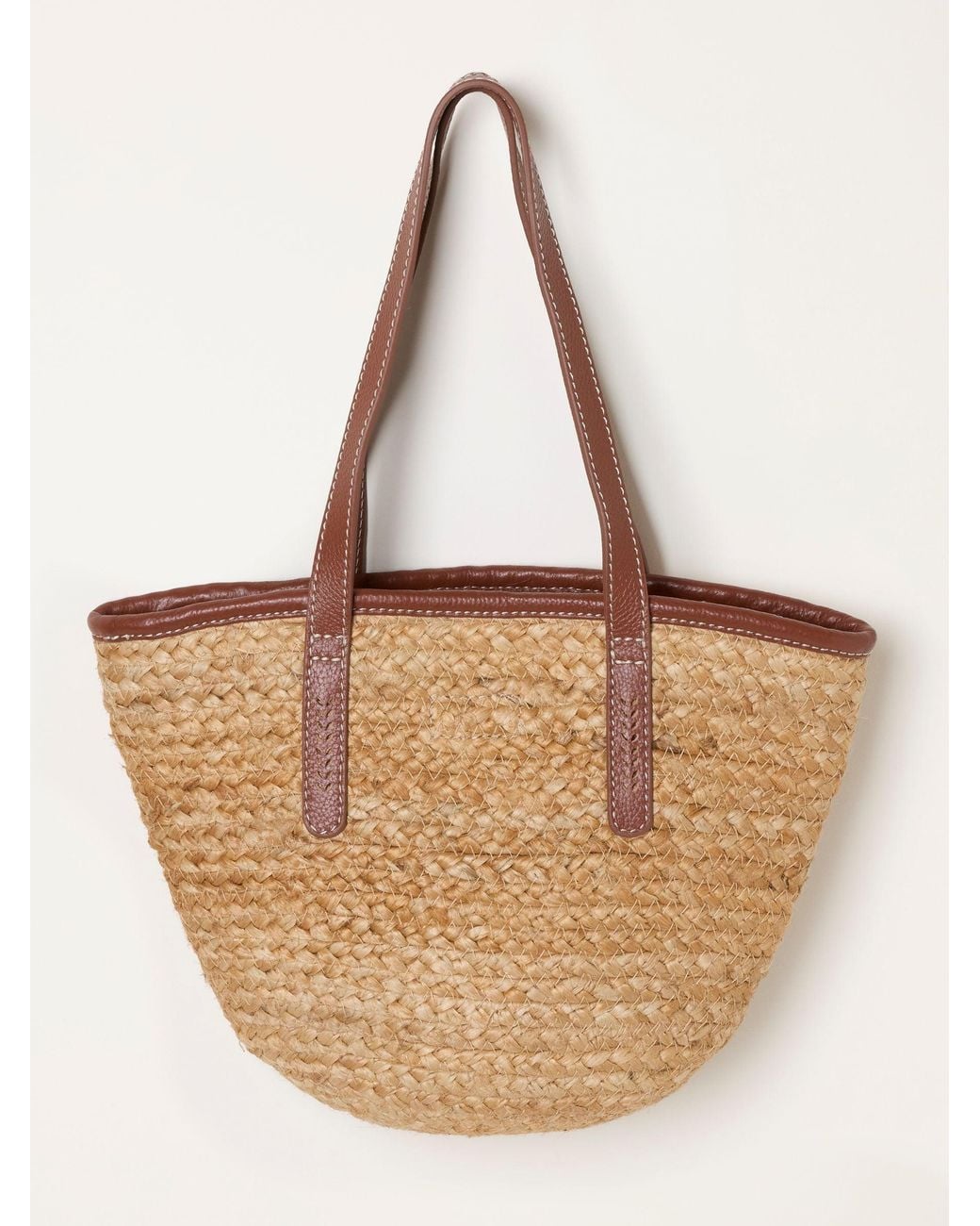 FatFace Natural Raffia Shopper Bag