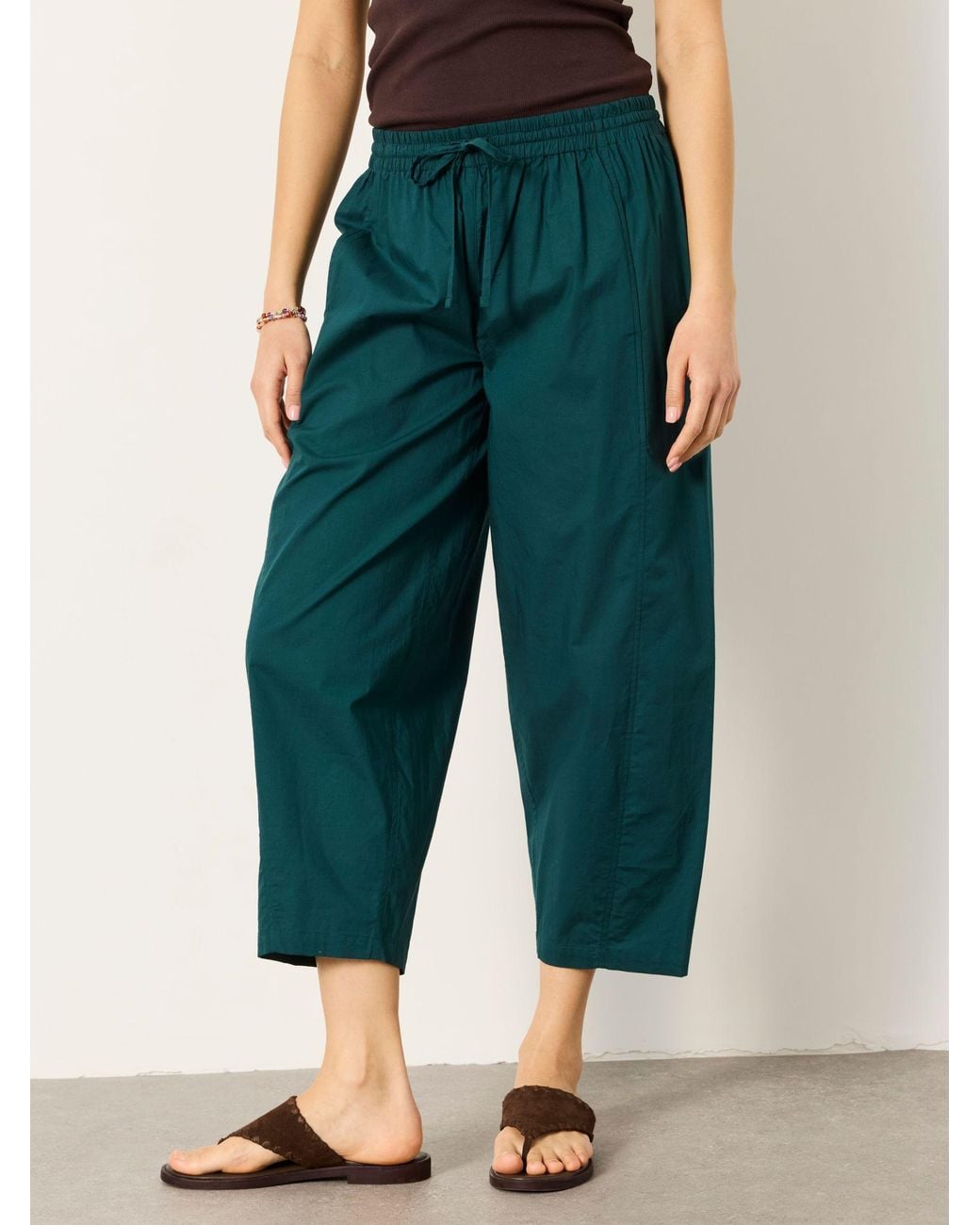 FatFace Blue River Poplin Tapered Trousers