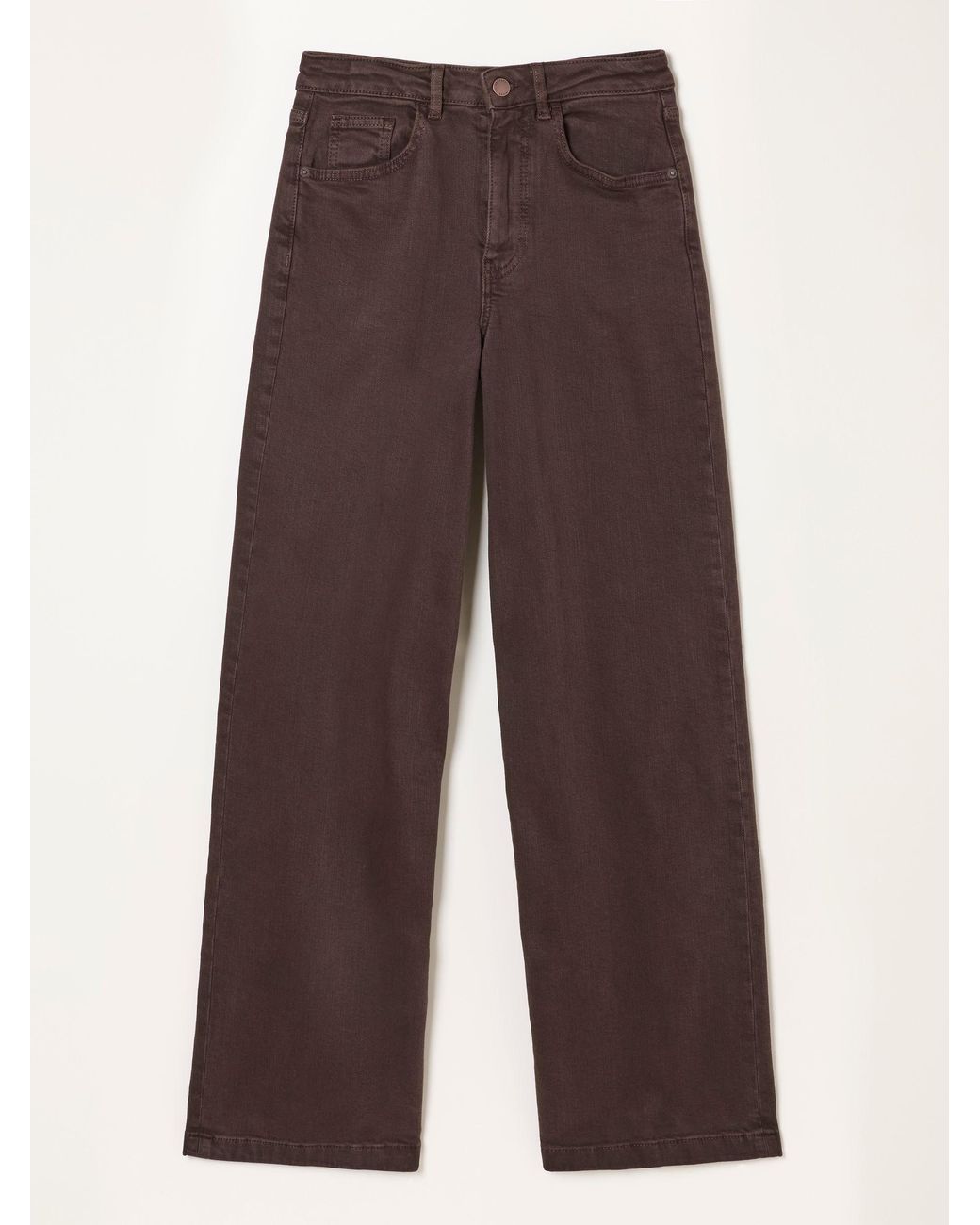 FatFace Brown Welling Wide Leg Wide Leg Jeans