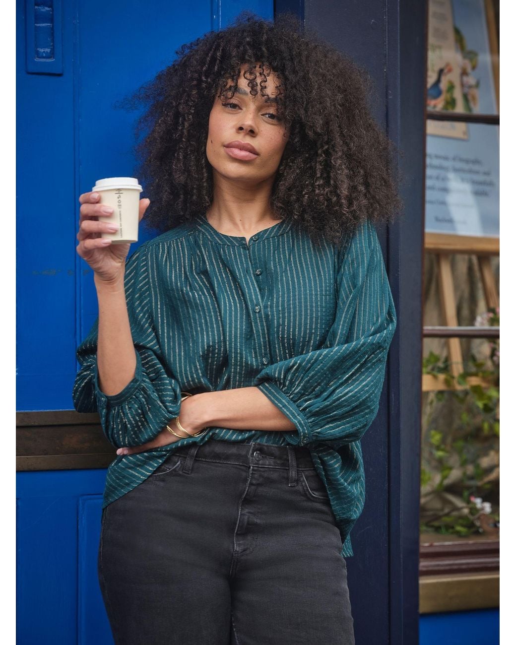 FatFace Blue Ellen Blouse
