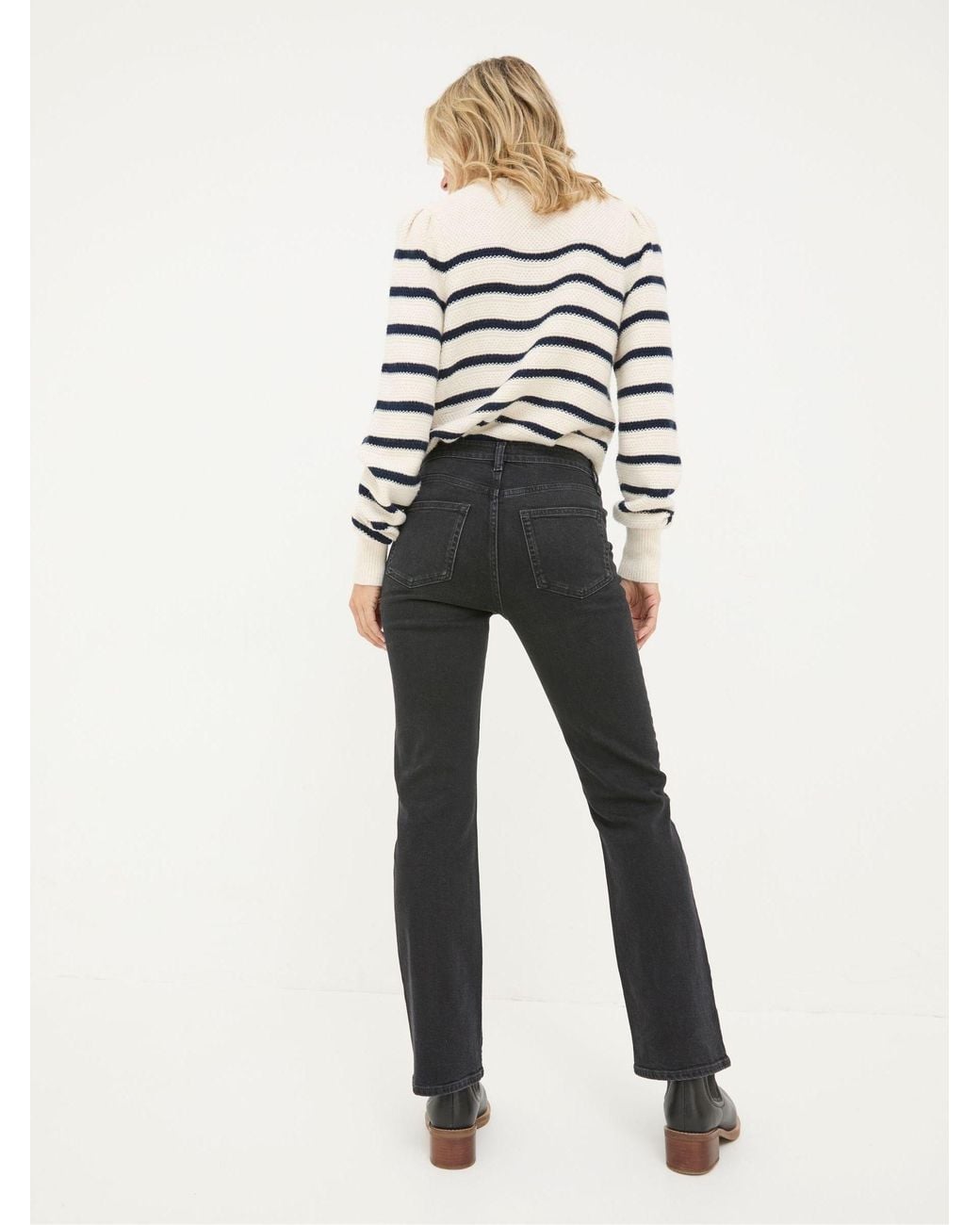 FatFace White Brooke Bootcut Jeans