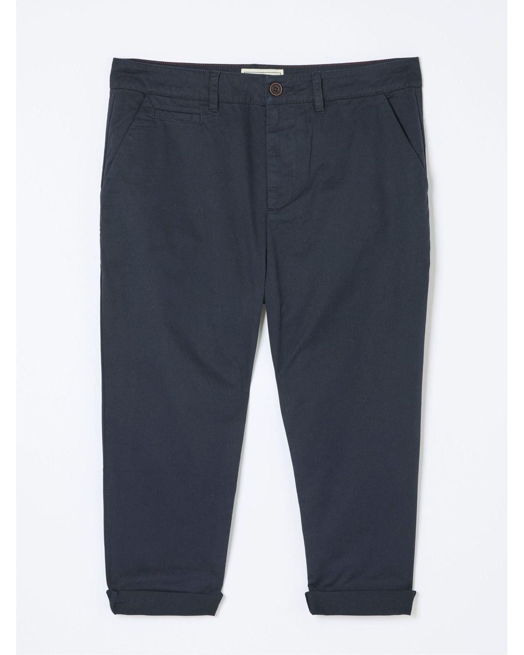 FatFace Blue Farnham Crop Chinos
