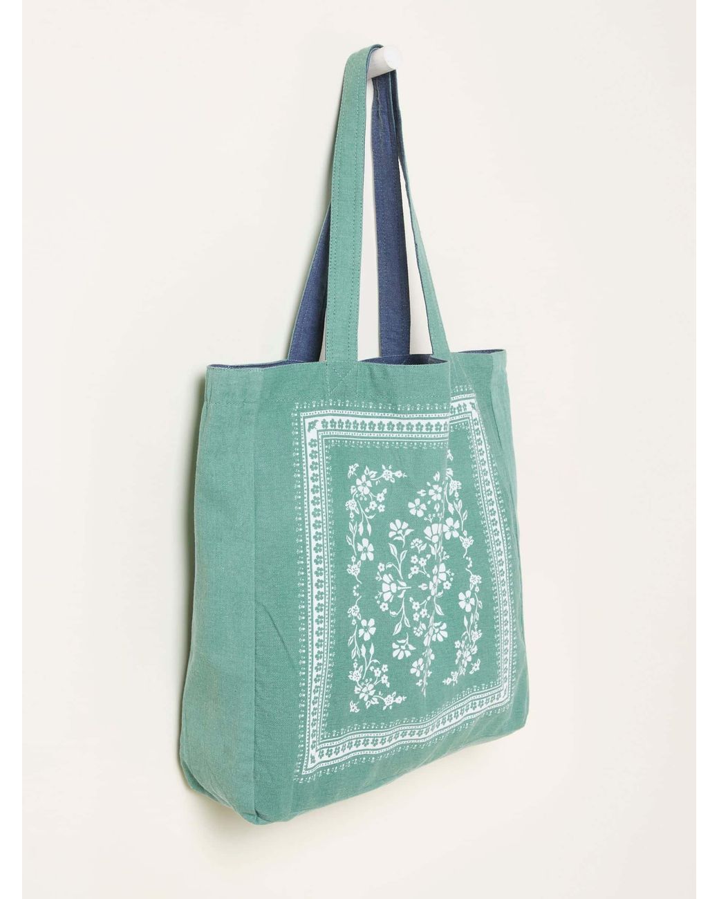 FatFace Blue Fatface Llama Reversible Tote Bag