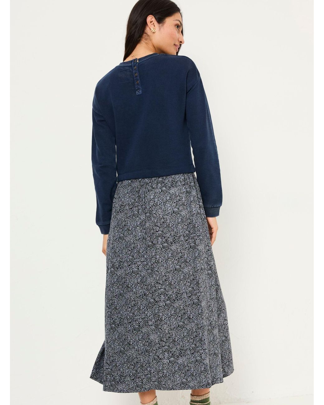 FatFace Blue Nia Midi Dress