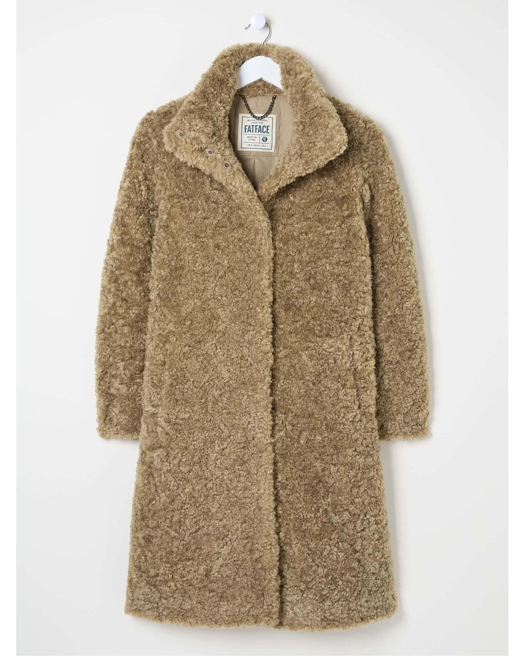 FatFace Blue Catie Teddy Coat