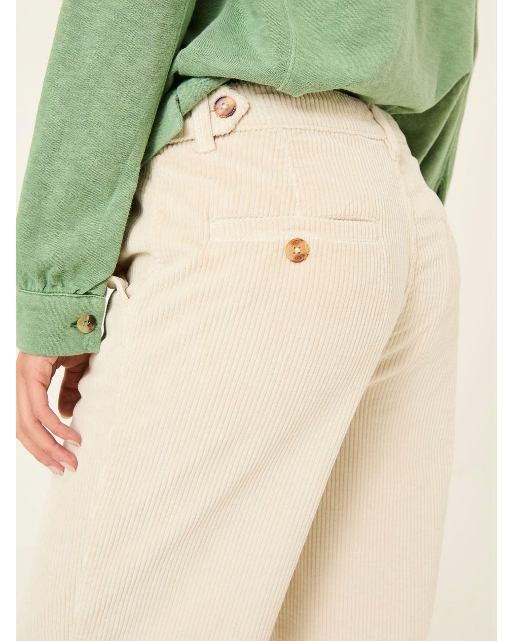 FatFace Natural Cinnamon Cord Trousers