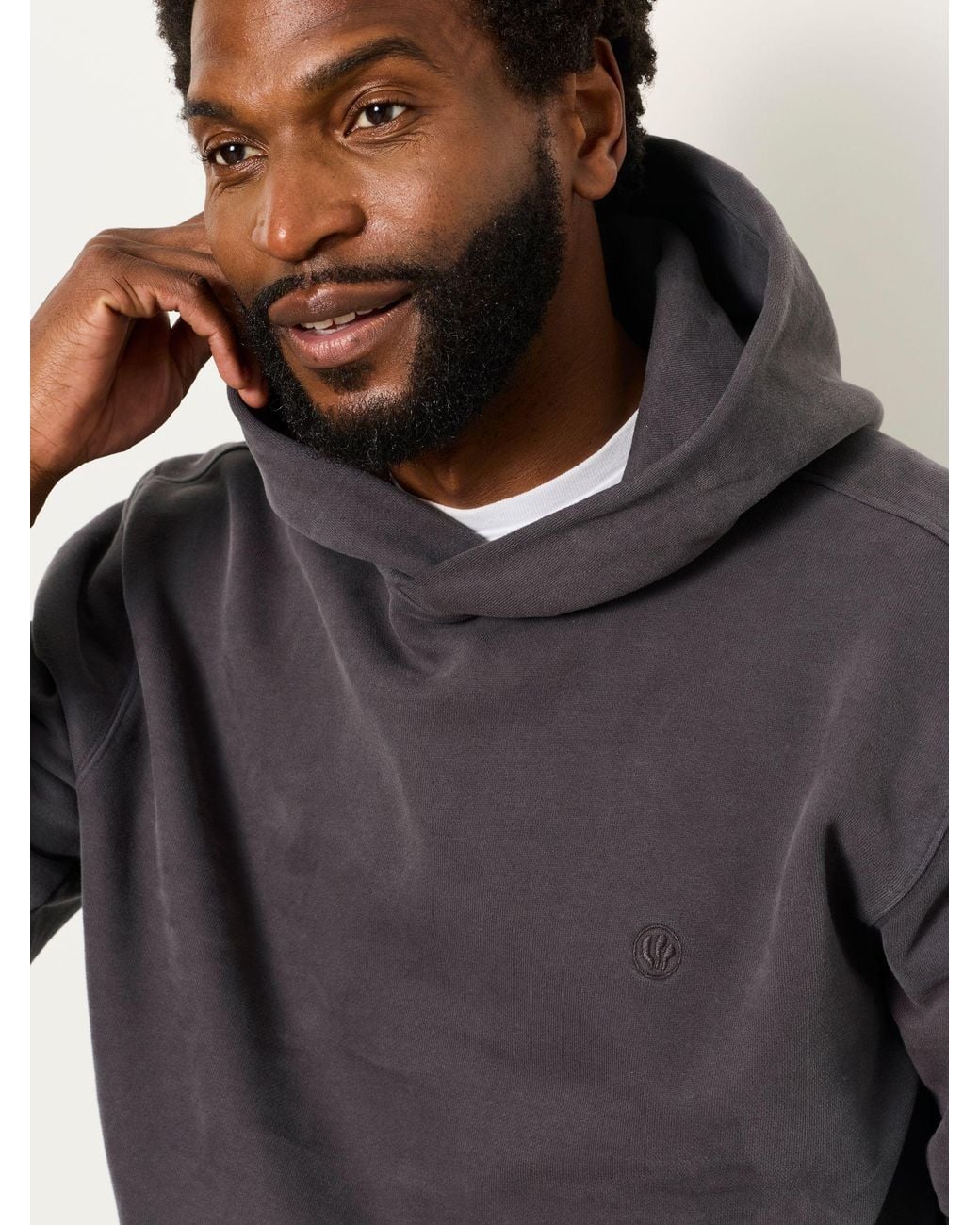 FatFace Gray Hayle Overhead Hoodie for men