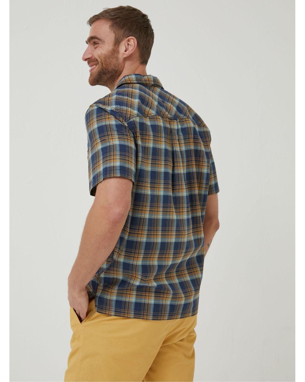 FatFace Gray Kilcoy Check Shirt for men
