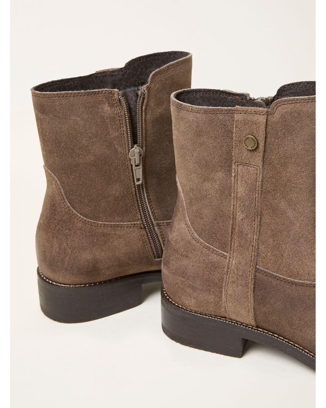 FatFace Brown August Ankle Boots