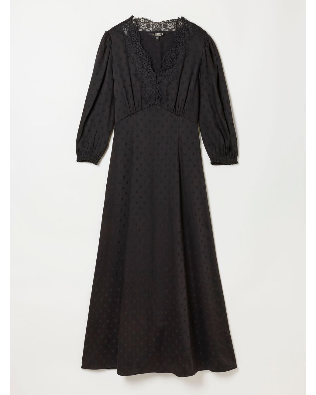 FatFace Black Libby Midi Dress