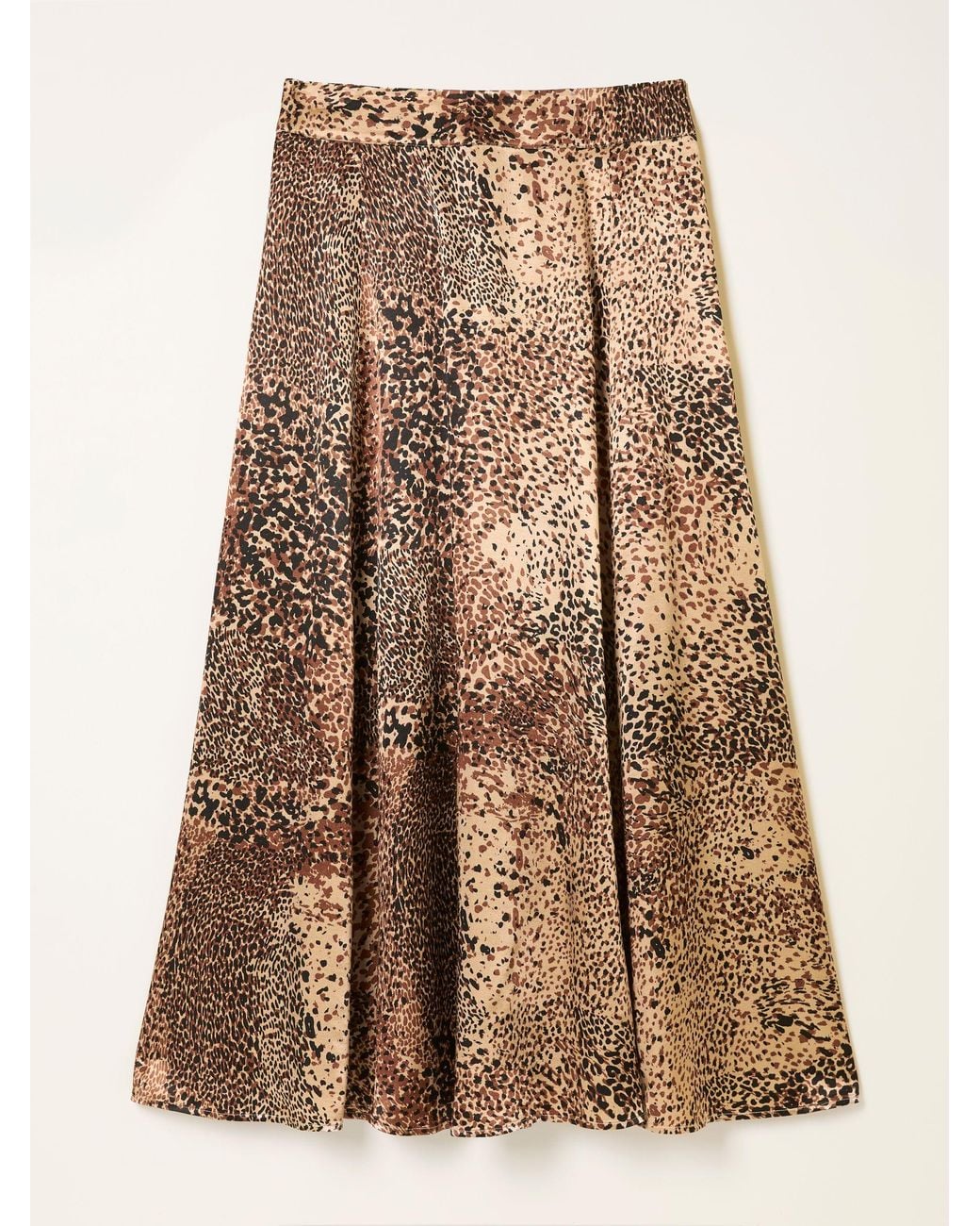FatFace Brown Sadie Midi Skirt