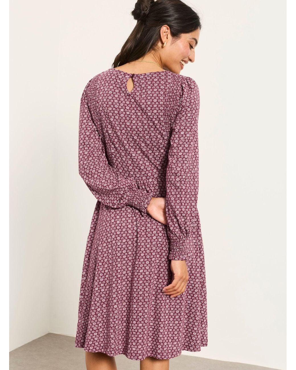 FatFace Purple Sophie Jersey Dress