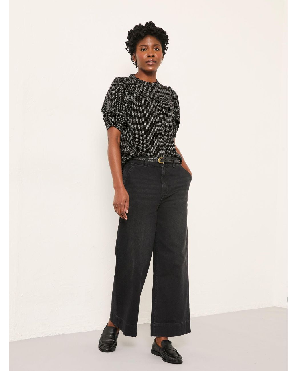 FatFace Black Susie Blouse