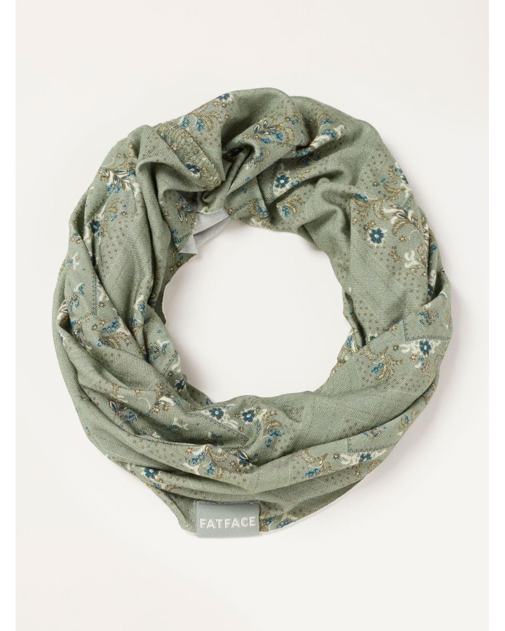 FatFace Green Fatface Bandana Print Multi Snood