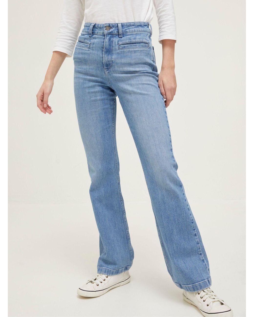 FatFace Blue Fly Flare Jeans