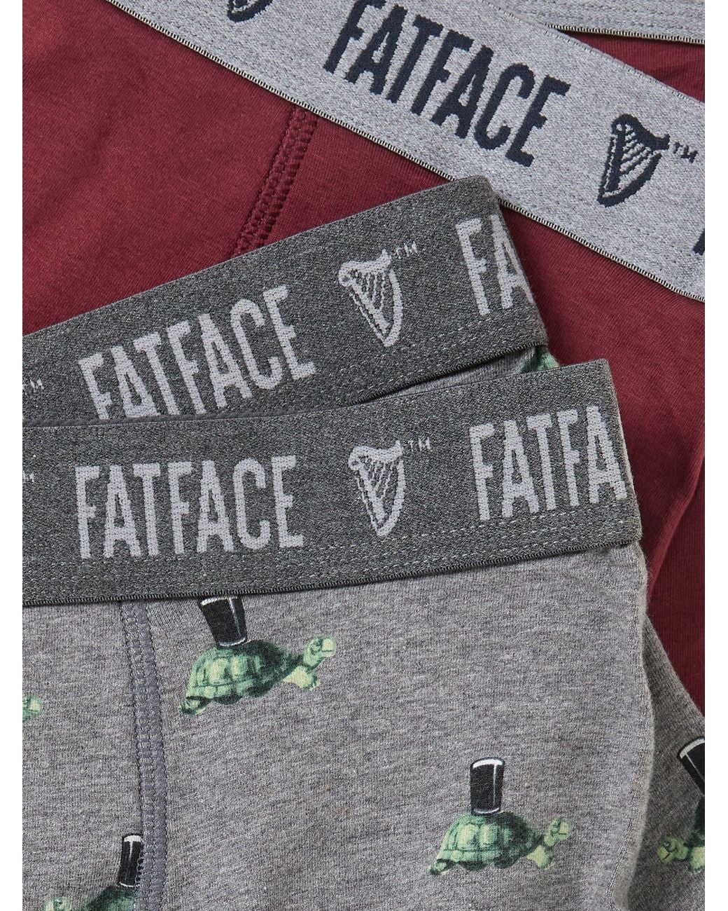FatFace Gray Fatface 2 Pack Guinness Boxers for men