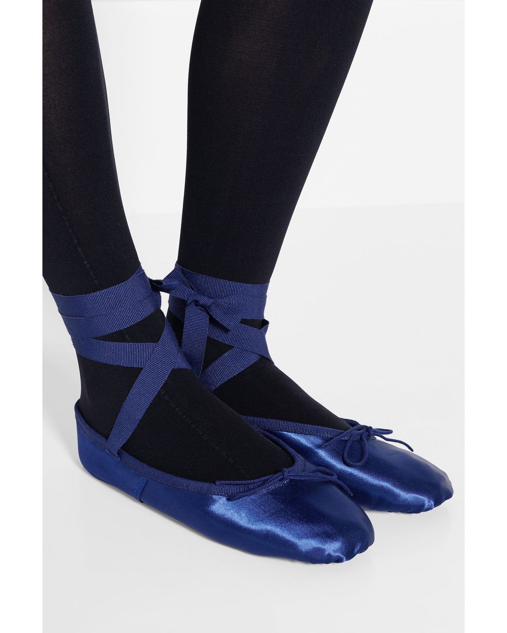 blue ballet slipper