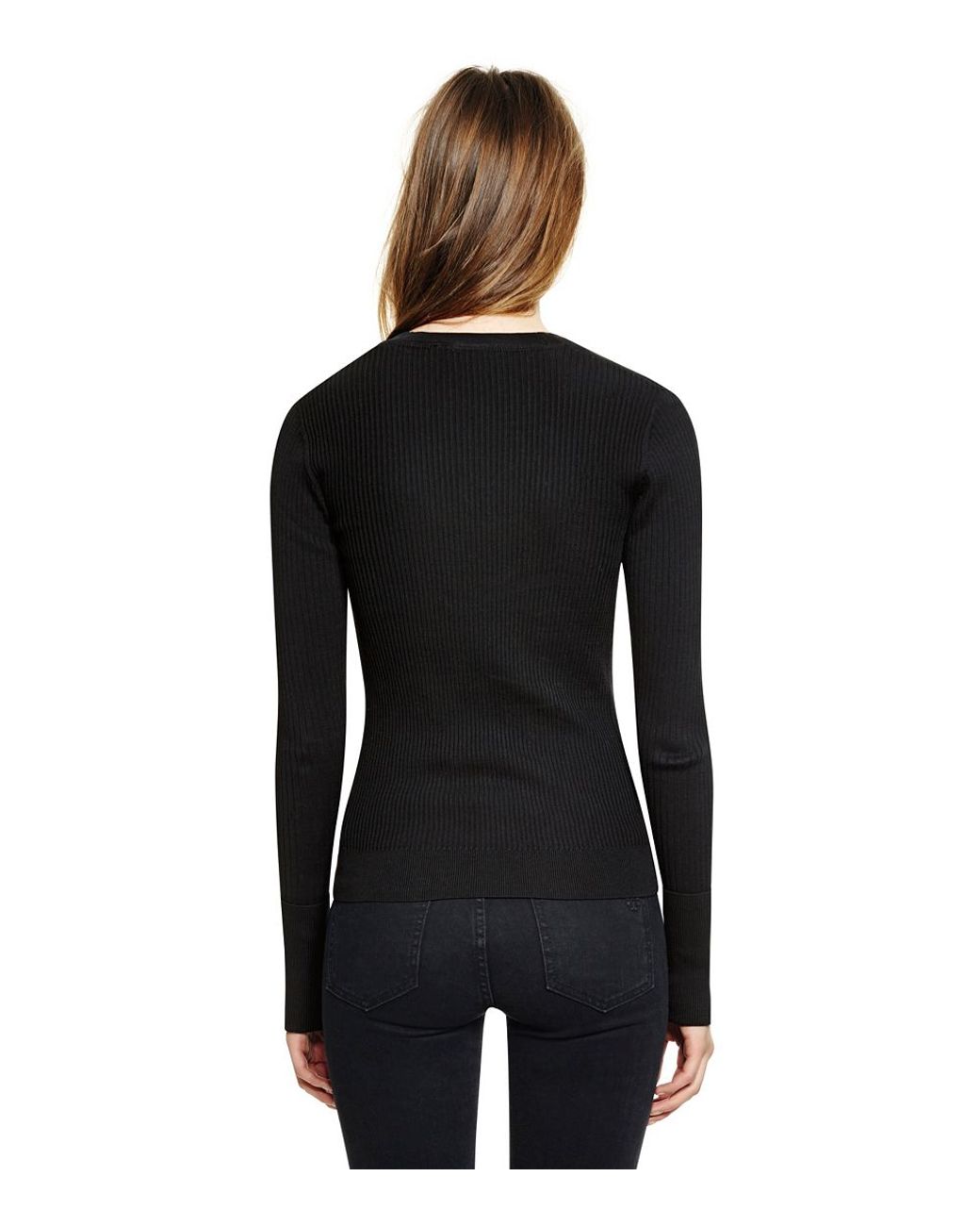 【送料&関税込】Tory Burch Dark Grey Wool Blend Simone Cardi Simone Cardigan: Women's Clothing | Sweaters | Tory Burch UK