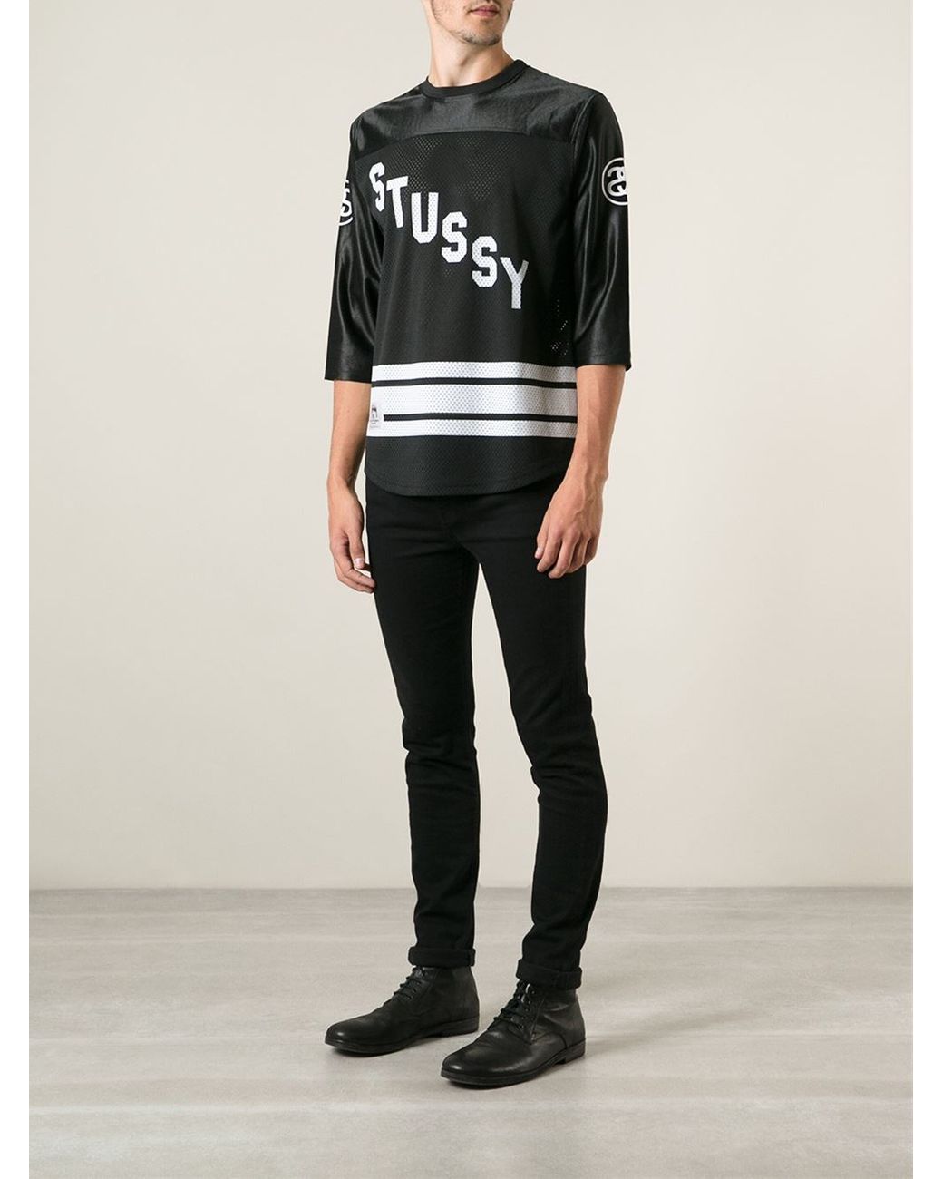 STUSSY MESH JERSEY BLACK – BLENDS