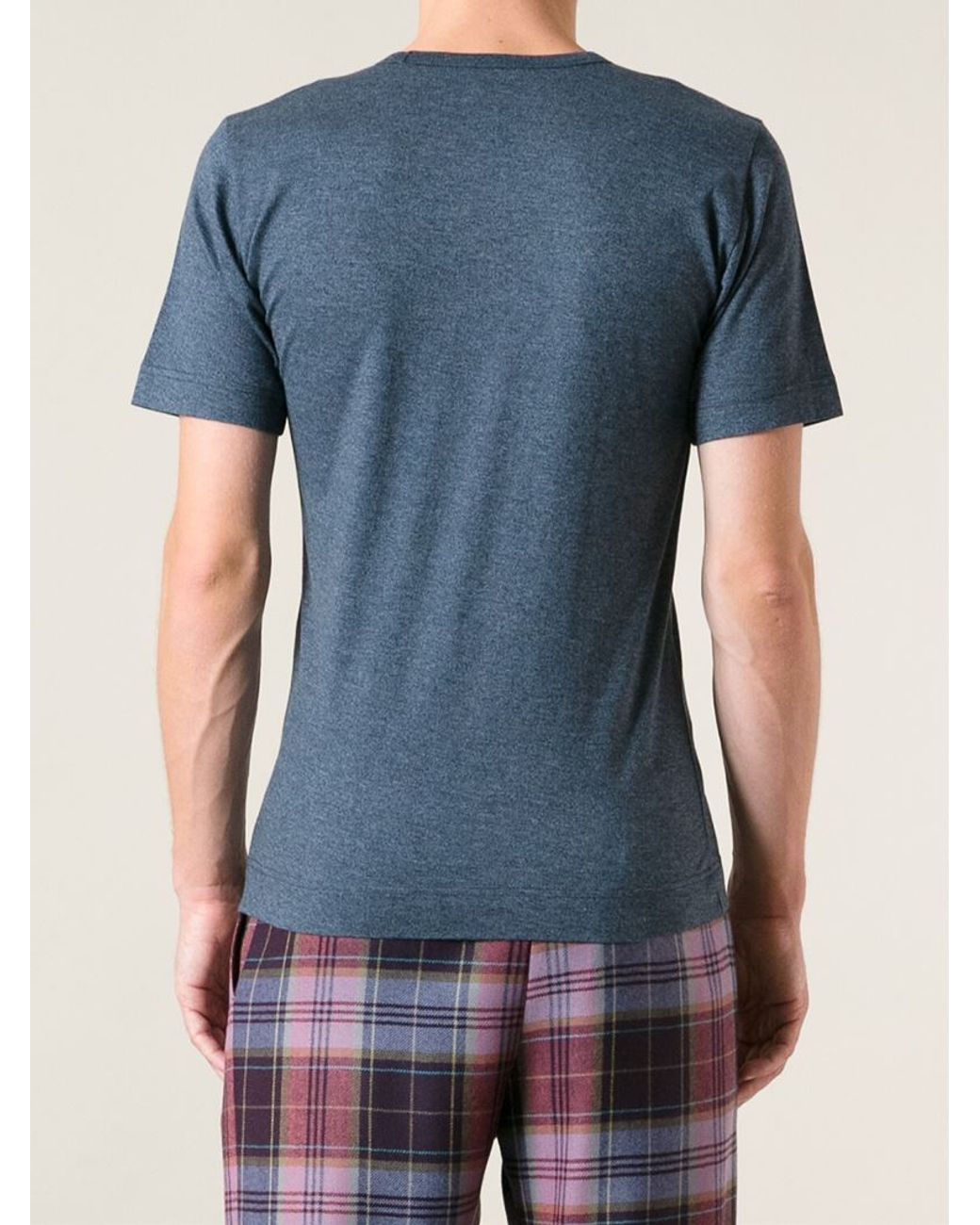 Tシャツ・カットソー VIVIENNE WESTWOOD Men T Shirts 3G010013 BLUE Mainimage.jpg
