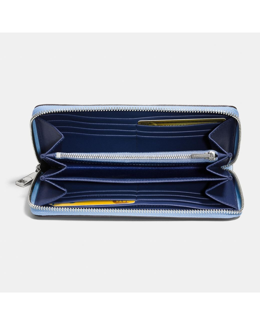 Coach Small Zip Around Wallet In Signature Jacquard | Brixton Baker