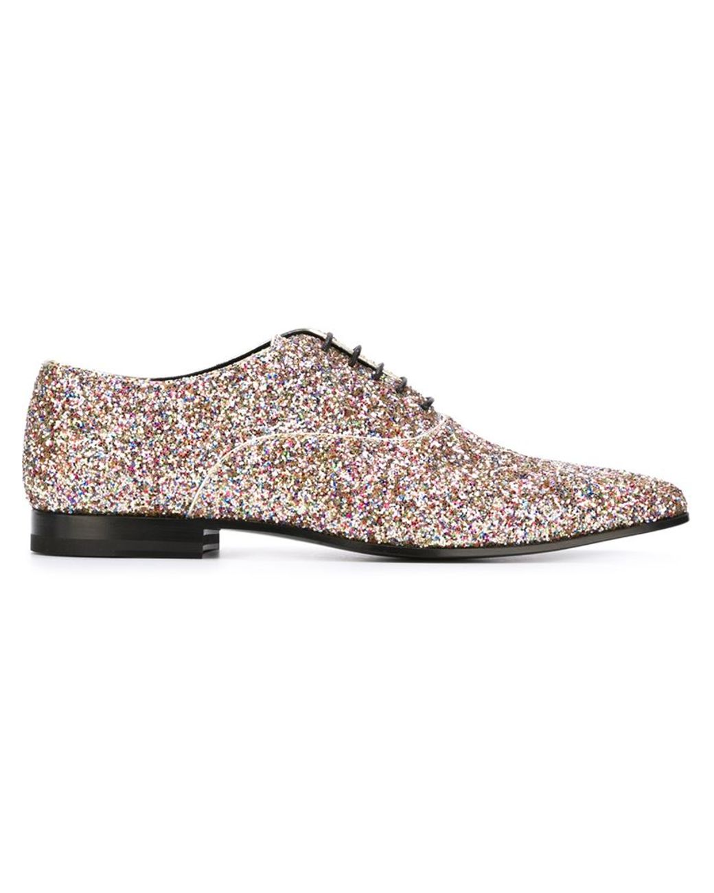 Saint Laurent Glitter Embellished Oxford Shoes for Men Lyst UK