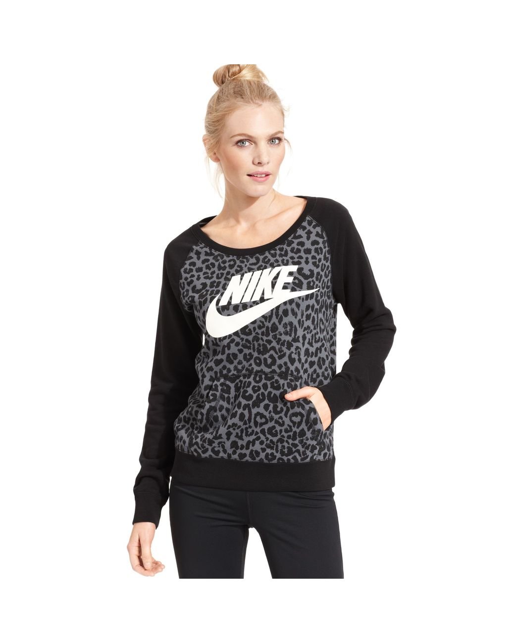 Nike Rally Cheetah Print Sweatshirt in 