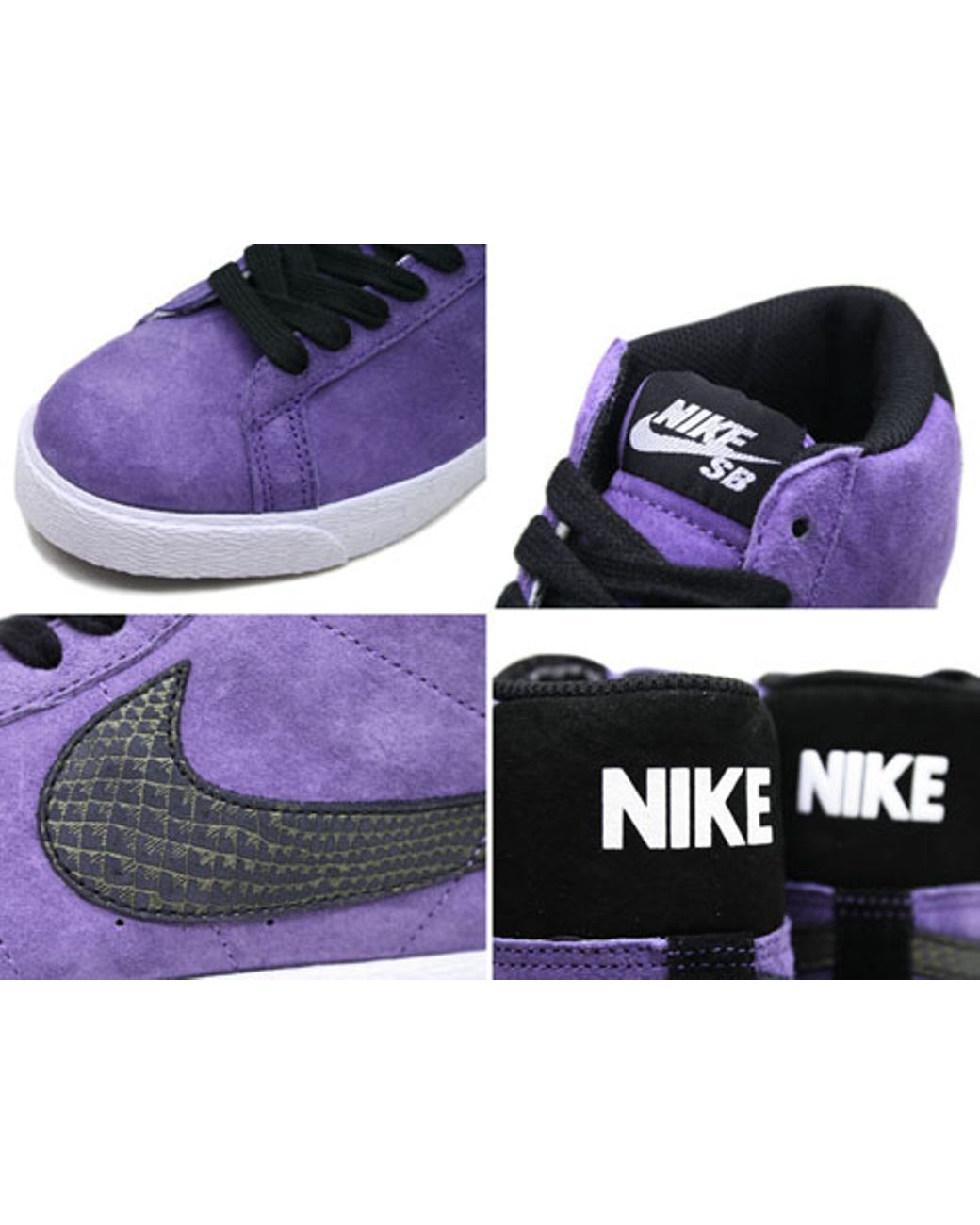 Nike Sb Blazer High Premium Purple Suede for Men | Lyst
