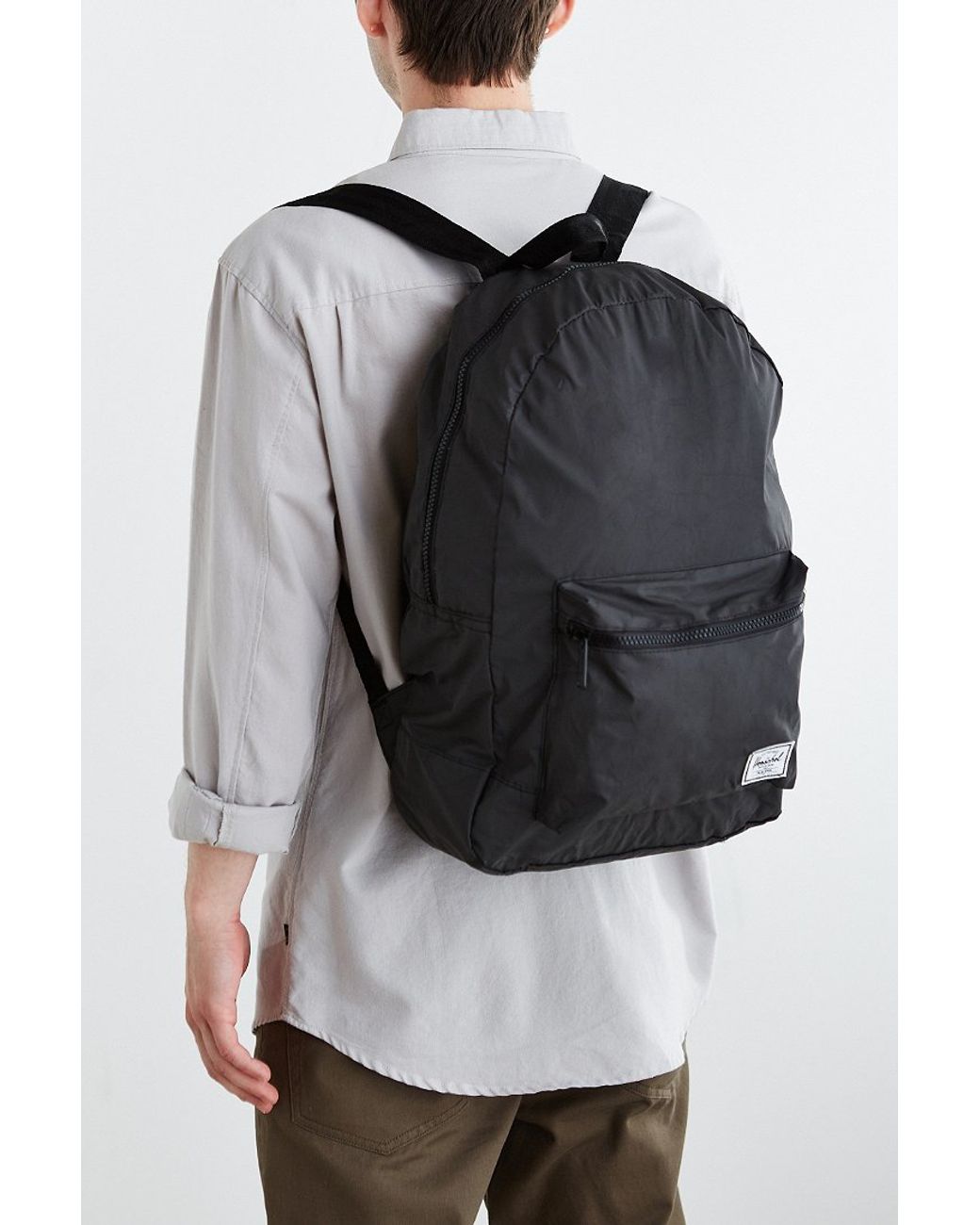 Herschel Supply Co. 3m Reflective Packable Daypack in Black for Men | Lyst