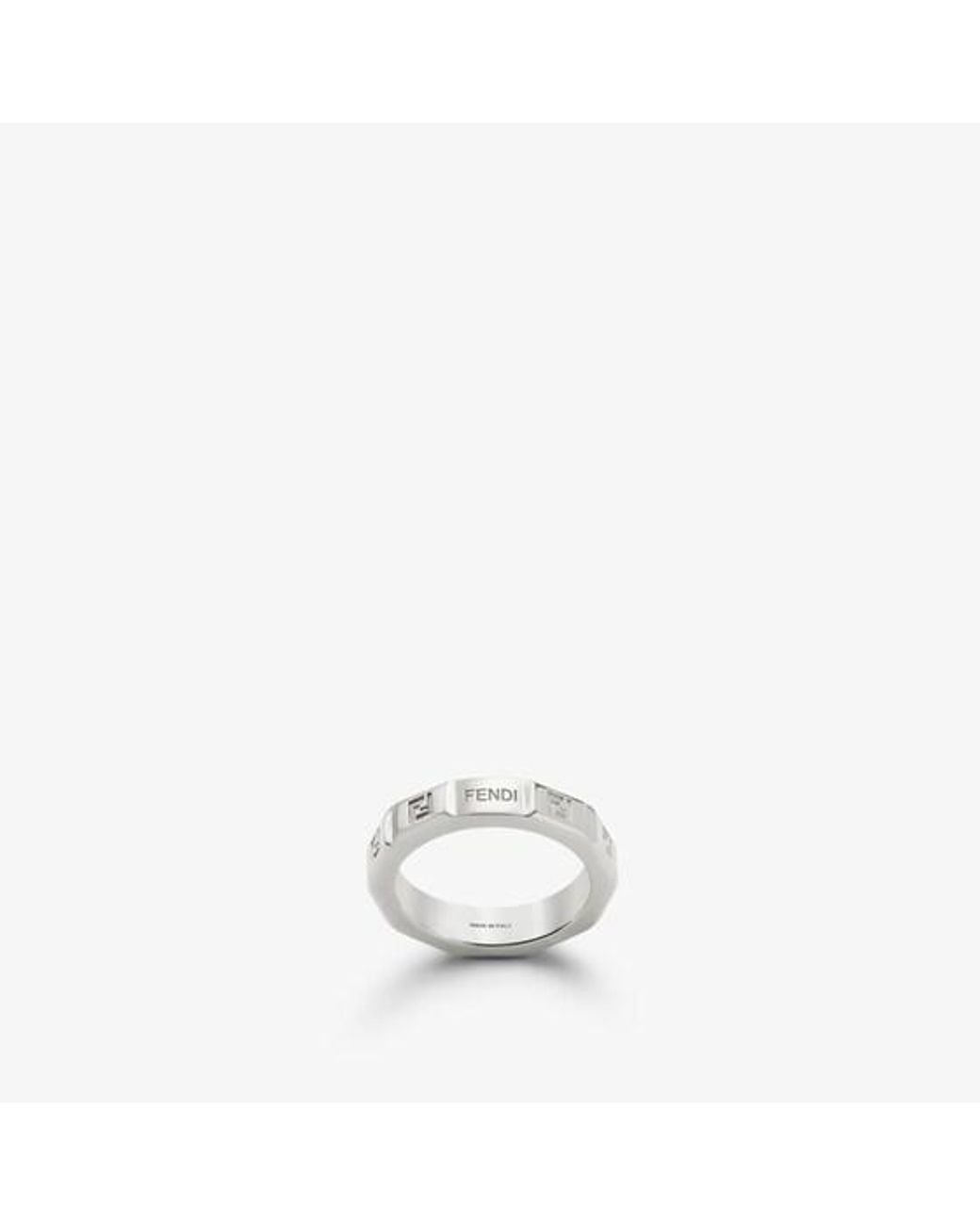 Fendi Metallic 925 Ring for men