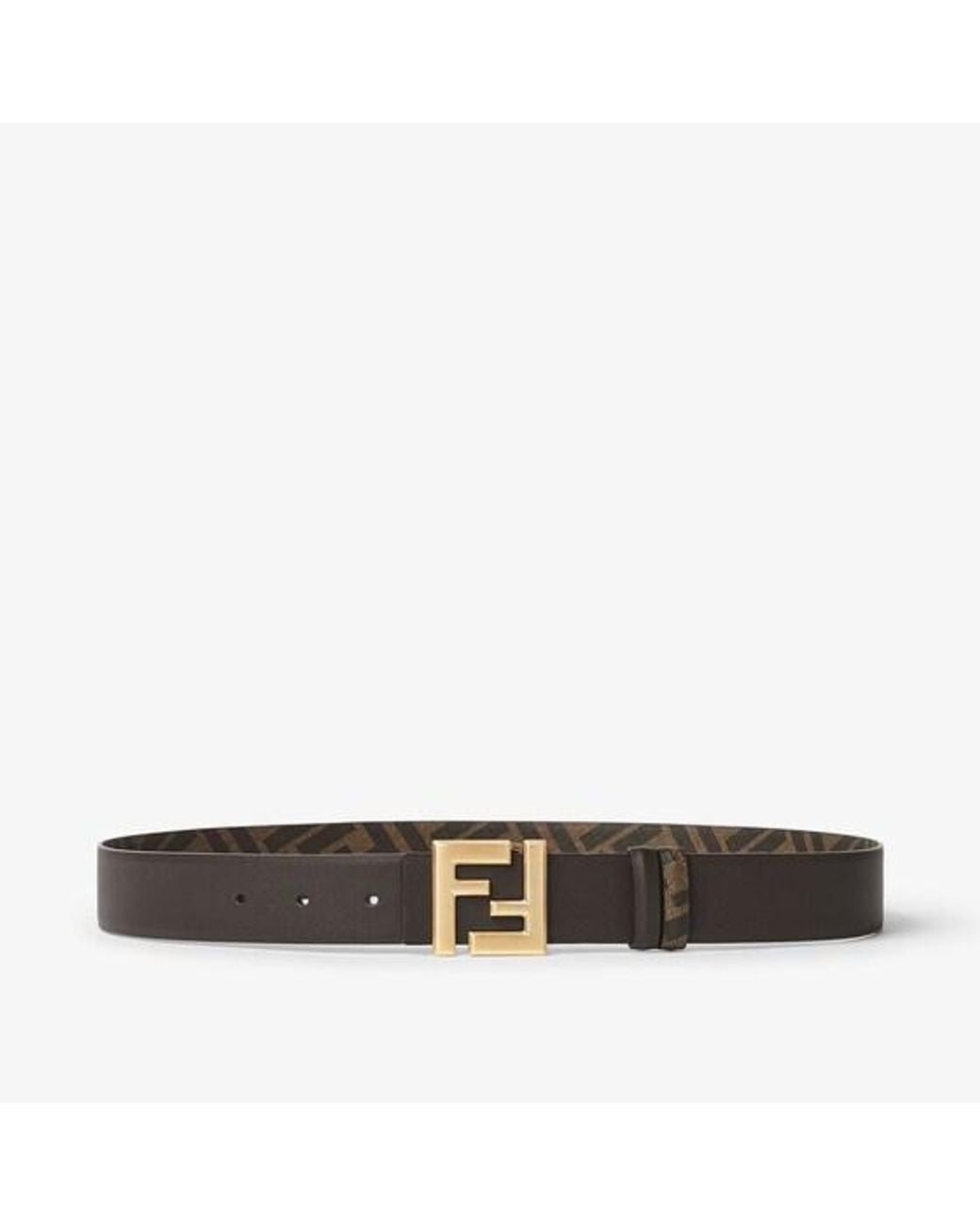 Fendi Brown Squared Ff Belt for men