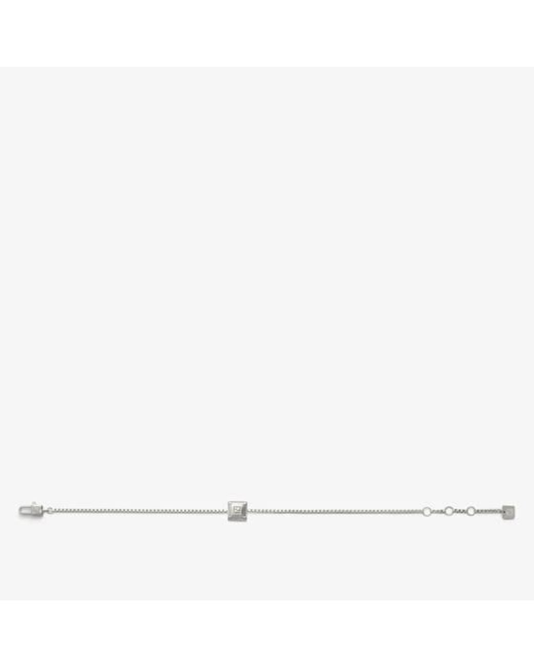 Fendi White 925 Bracelet for men