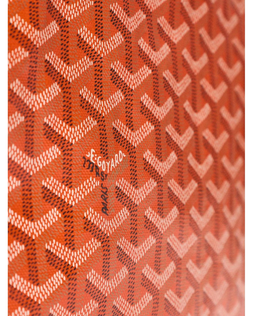Le Prix Orange Saint Louis Mm Goyardine Canvas Tote Bag –