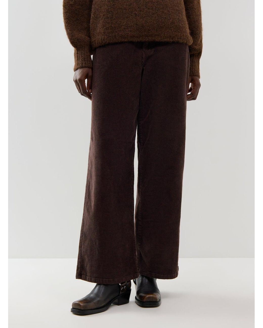 ONLY Multicolor Hope High-Waisted Wide Leg Corduroy Trousers