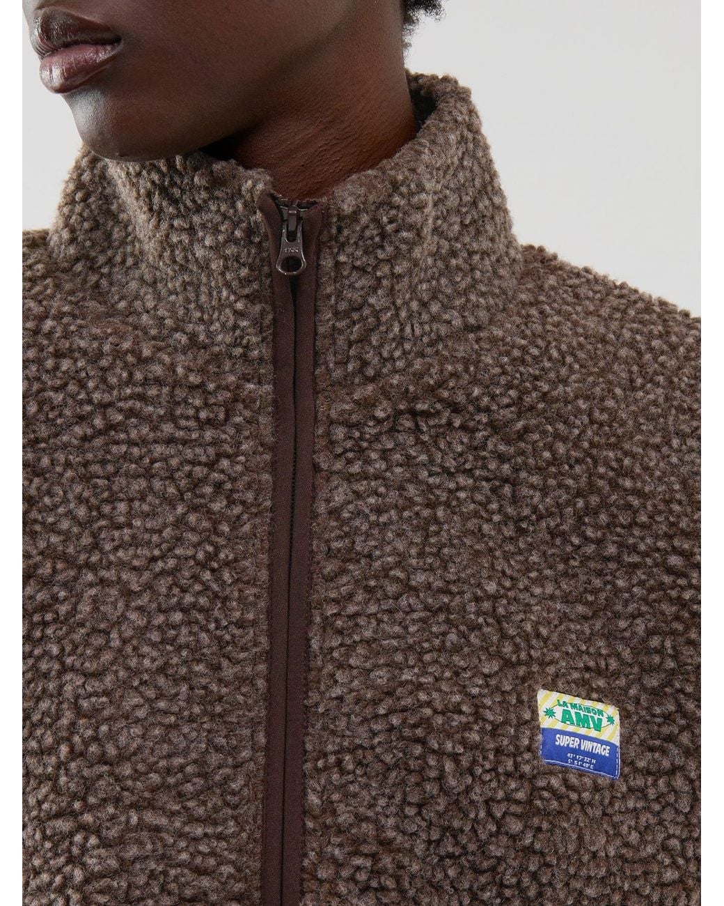 American Vintage Brown Hoktown Fleece Jacket