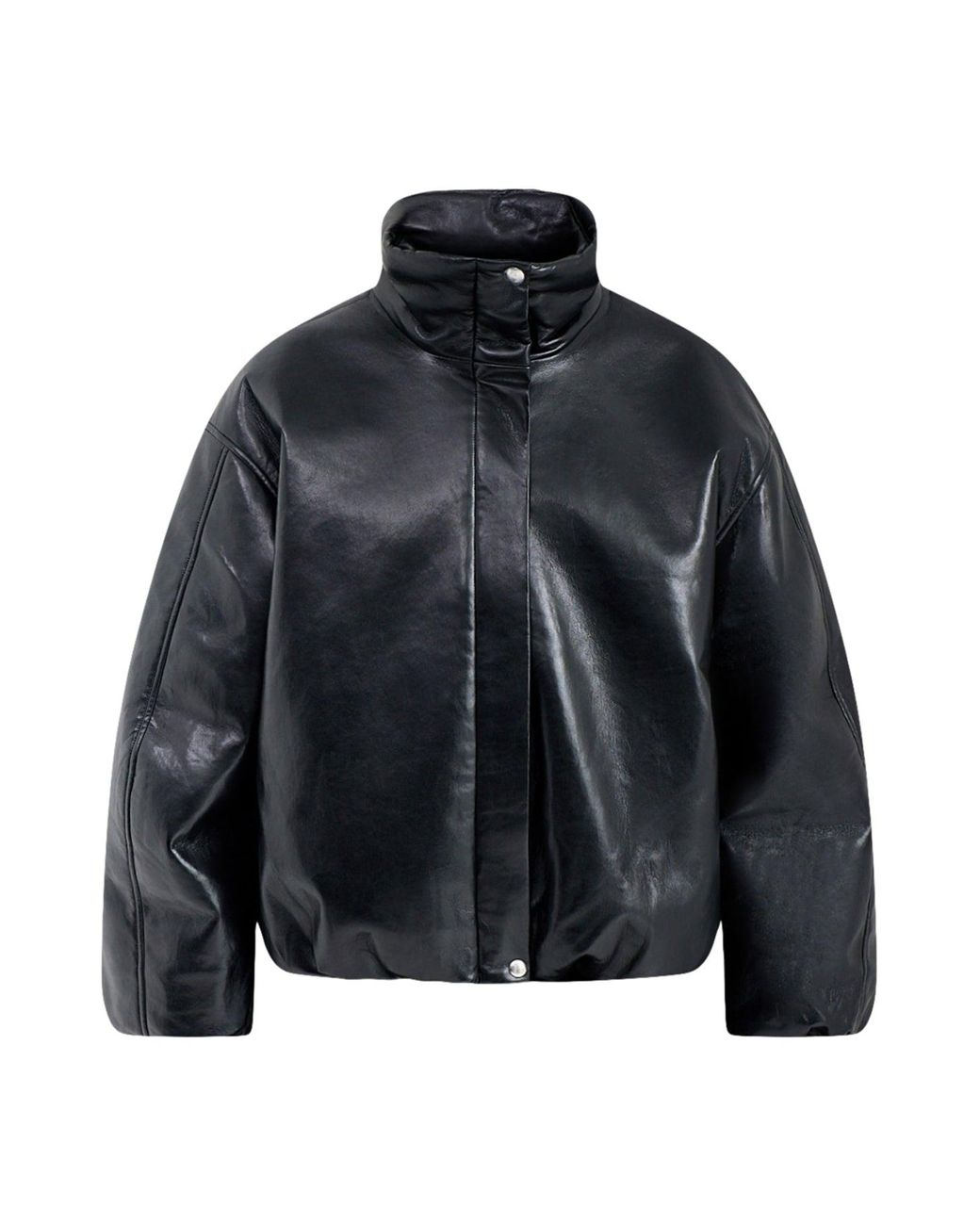 Anine Bing Black Cyrus Recycled Leather Jacket