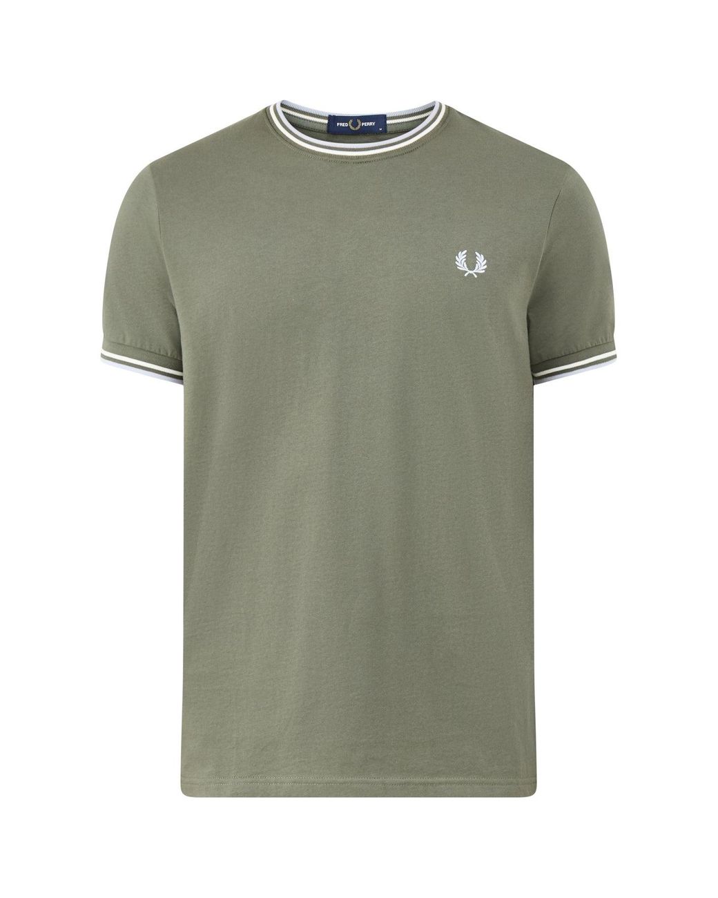 Fred Perry Green Twin Tipped T-Shirt for men
