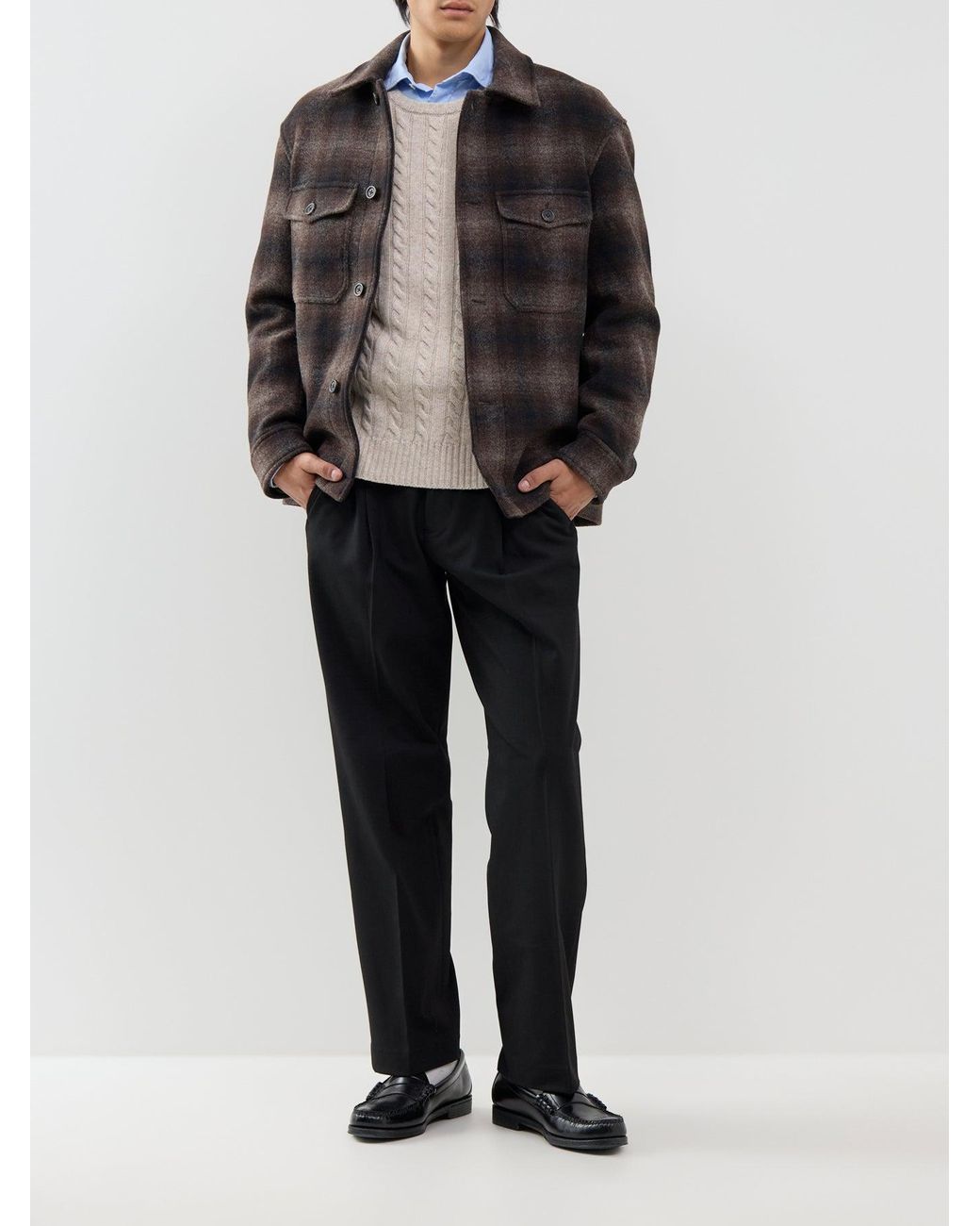SELECTED Black Mitch Shirt Jacket for men