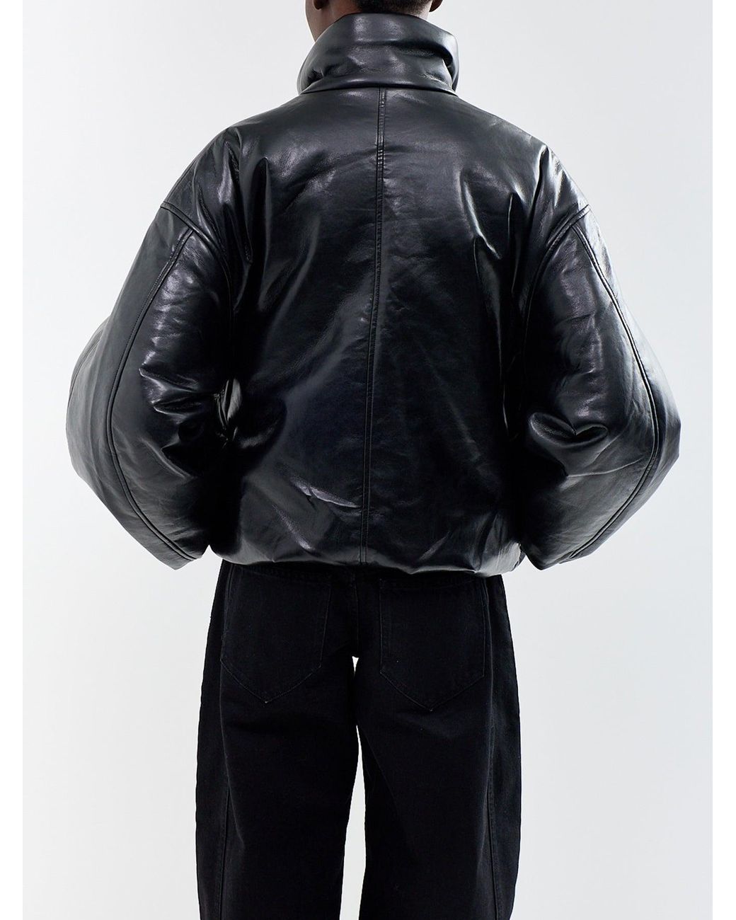 Anine Bing Black Cyrus Recycled Leather Jacket