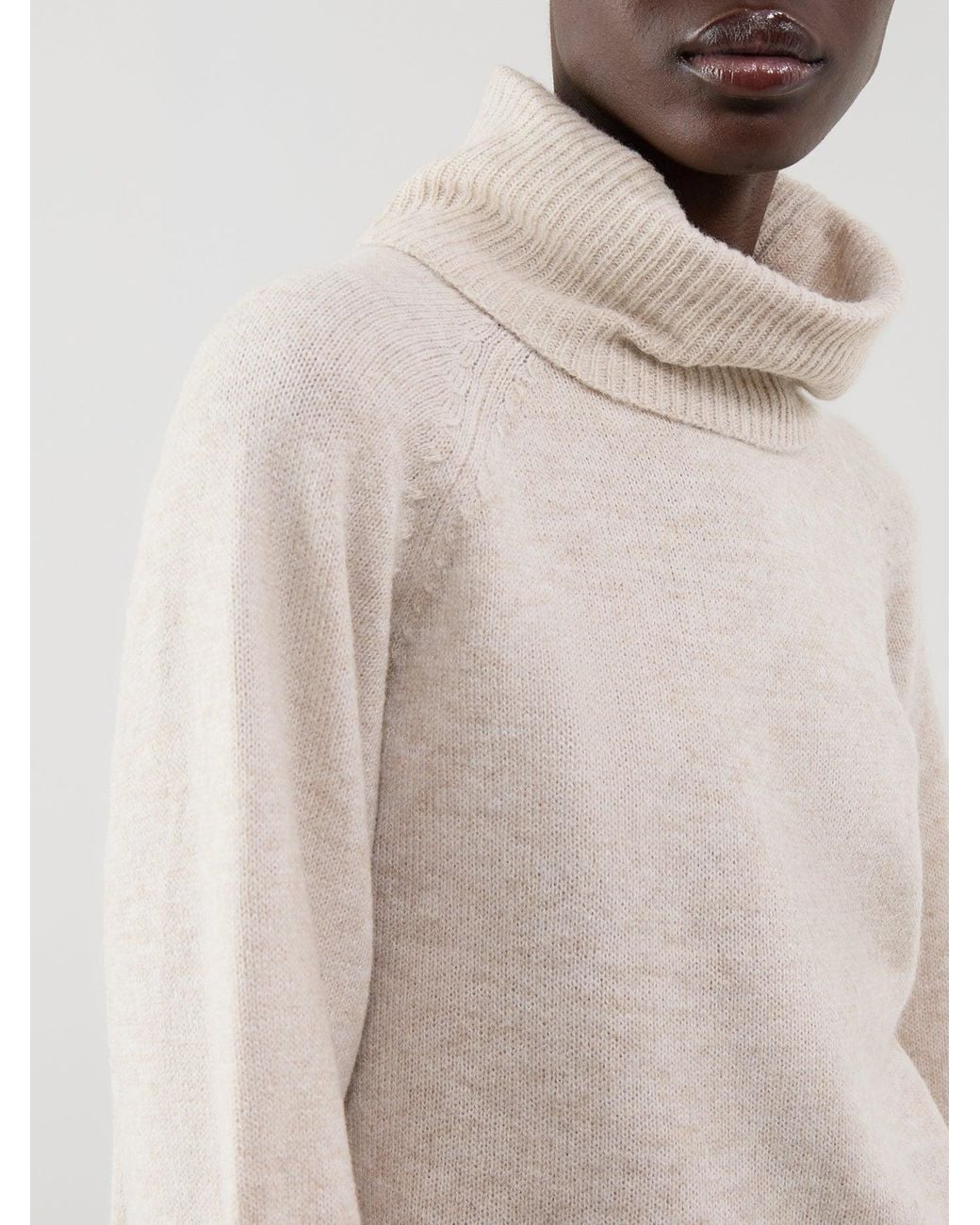 ONLY White Blend Olivia Roll Neck Jumper