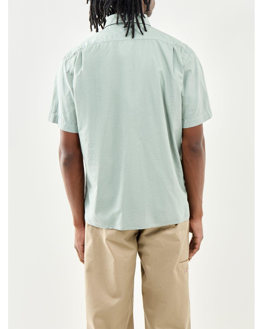 Hartford Blue Short Sleeve Shirt for men
