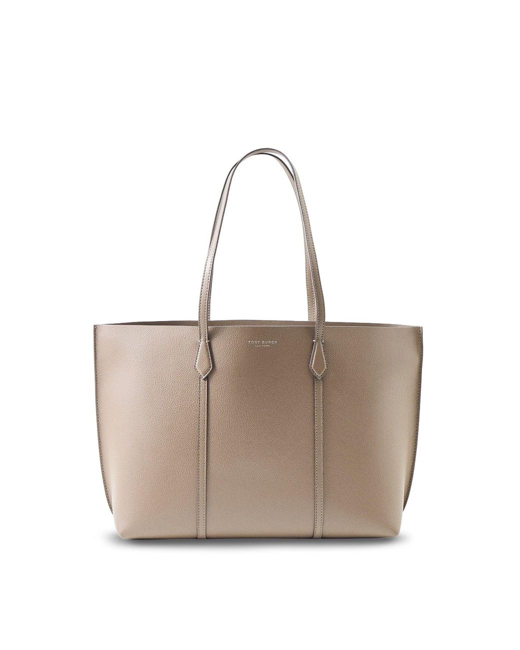 Tory Burch Natural Perry Tote Bag Taupe