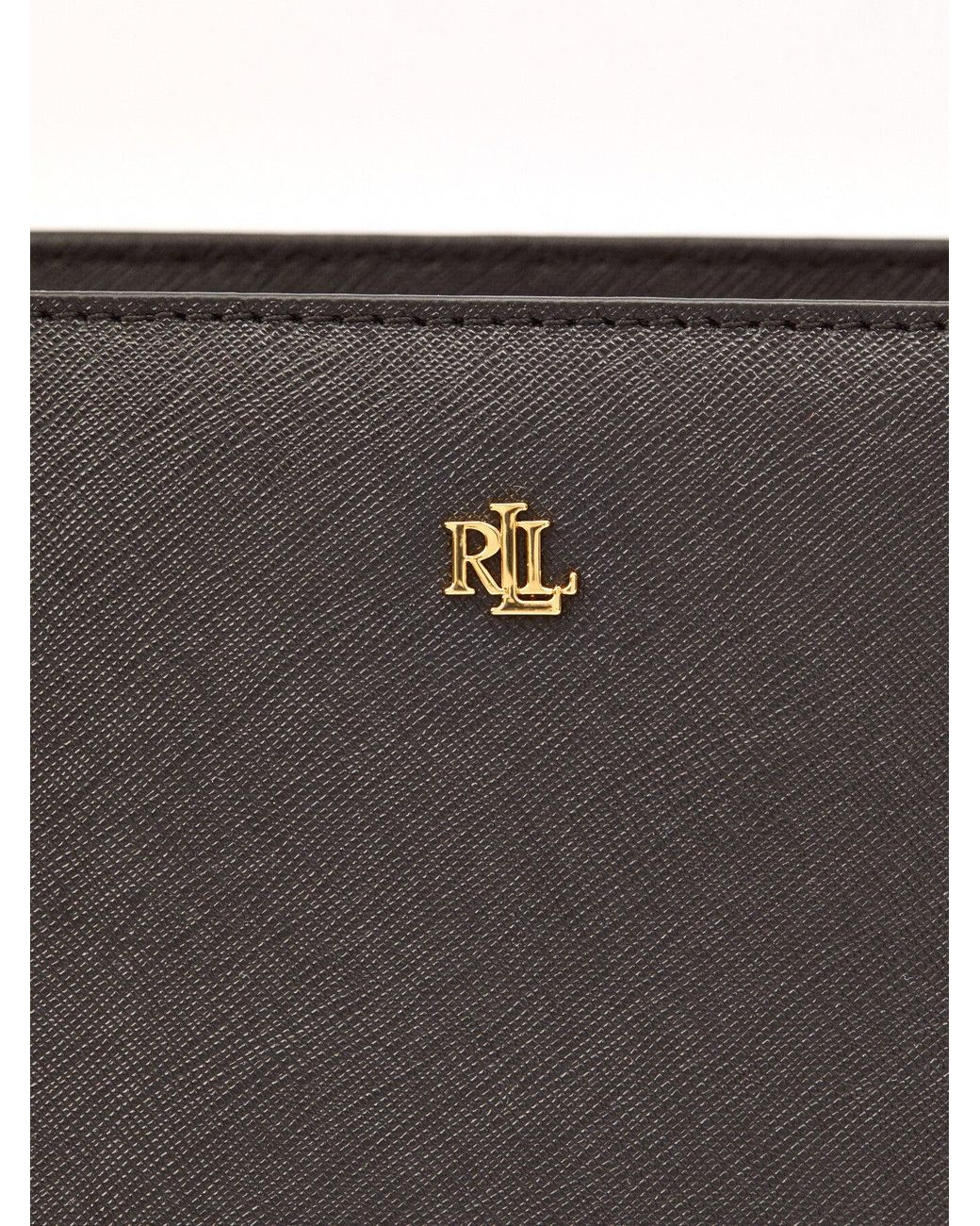 Ralph Lauren Black Women's Karly Shopper Medium Tote