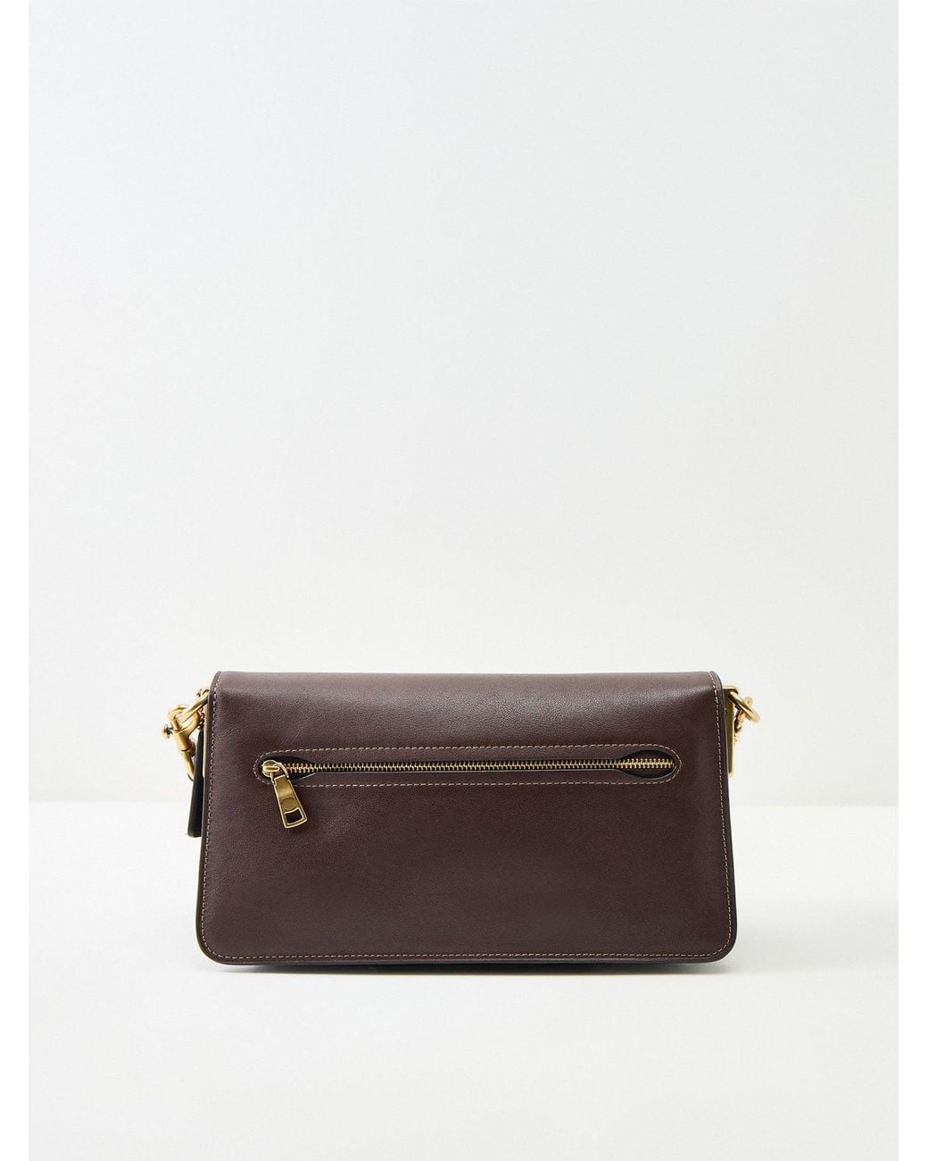 COACH Blue Tabby 26 Soft Grain Shoulder Bag Maple