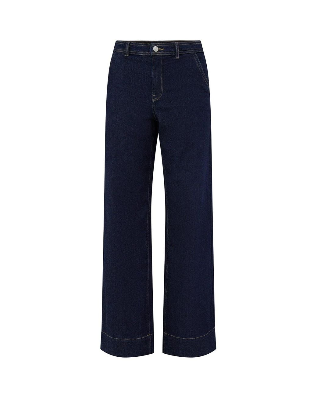 ONLY Blue Blend Madison High-Waisted Wide Leg Jeans