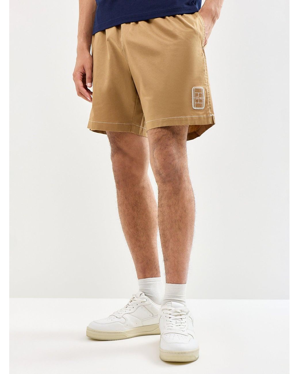 Lacoste Natural Drawstring Chino Shorts Tan for men