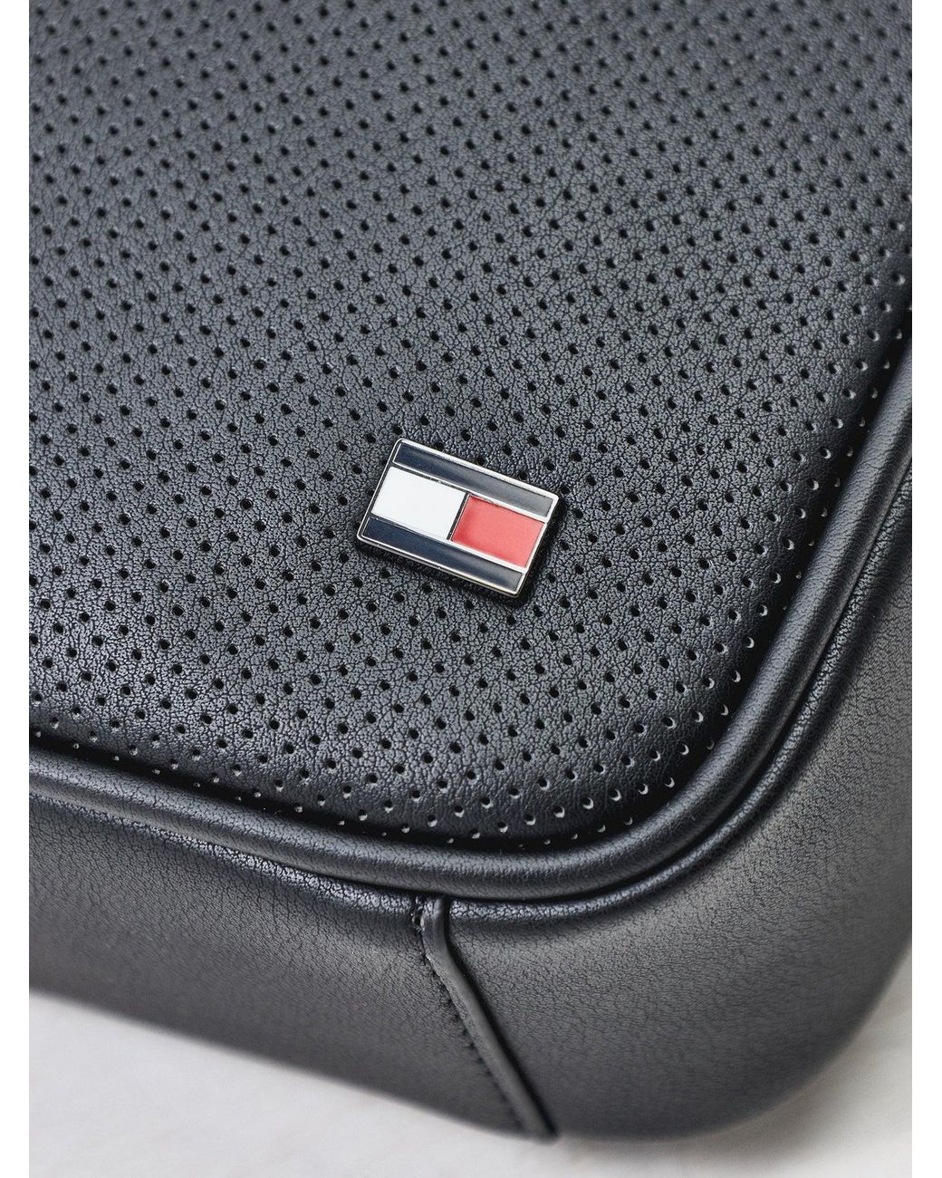 Tommy Hilfiger White Th Foundation Mini Reporter Crossbody Bag for men