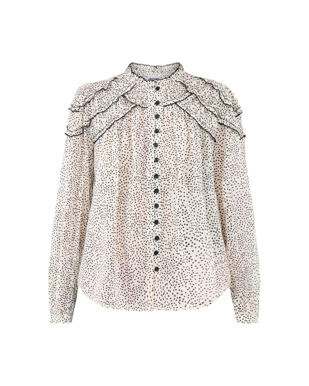 Isabel Marant White Christa-Ga Blouse Multi