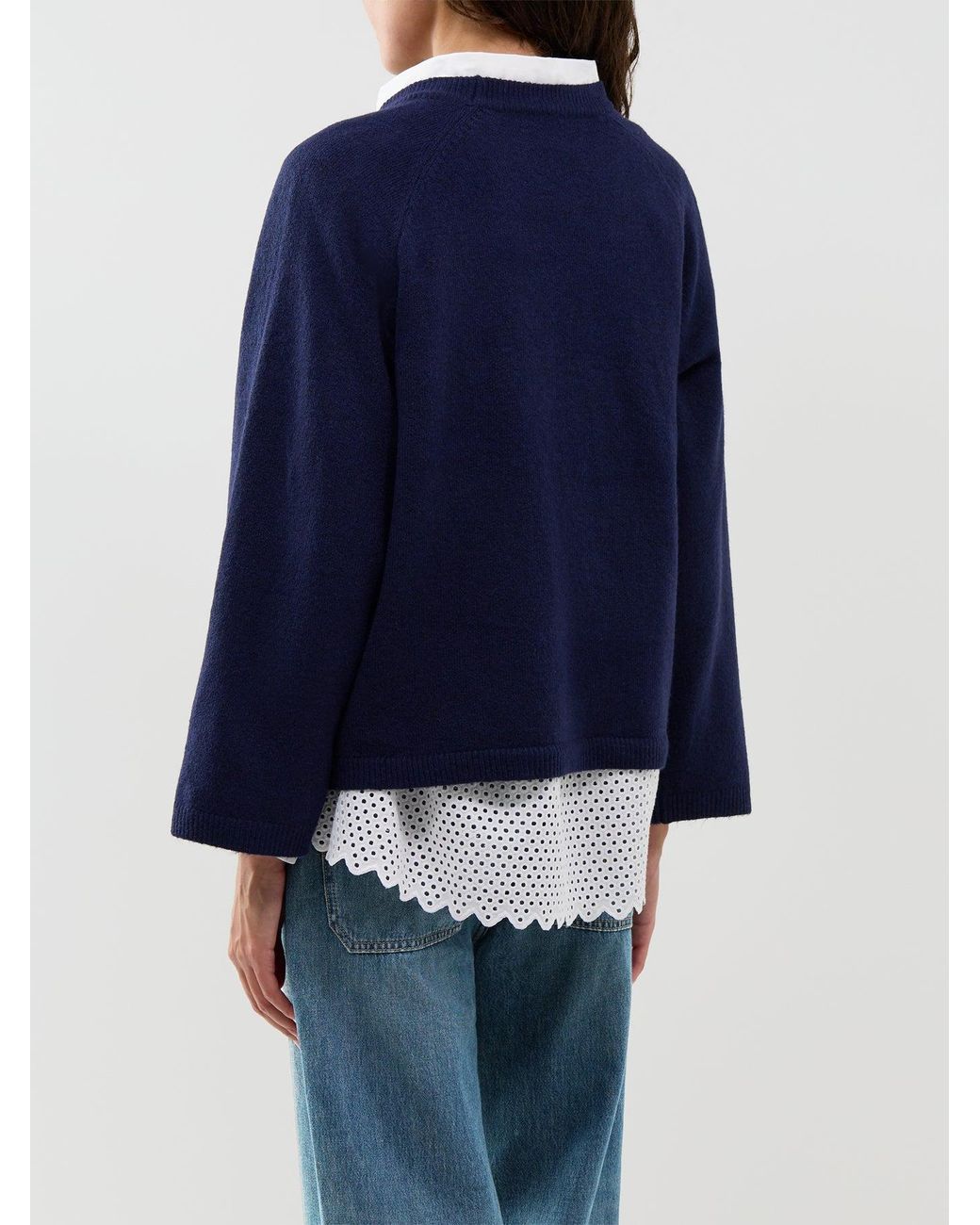 Soya Concept Blue Orlean 4 Long-Sleeved Crew Neck Jumper